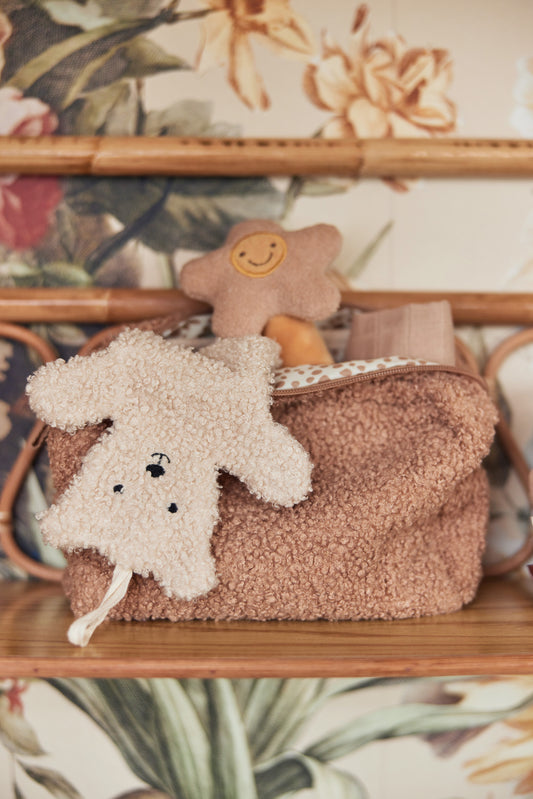 Toilettas teddy met naam geborduurd - Jollein