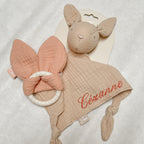 Speendoekje Bunny met naam geborduurd