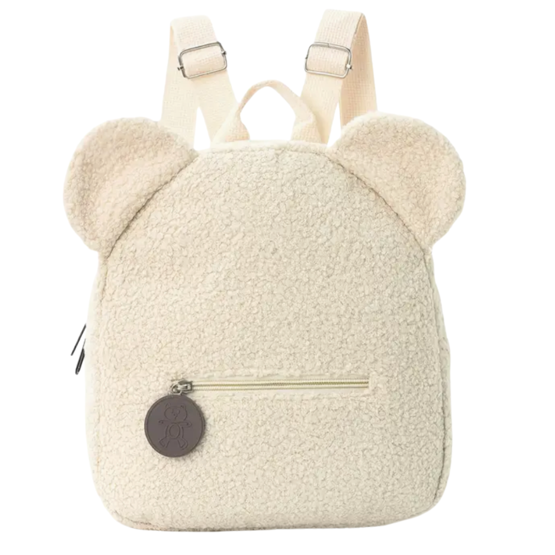 Teddy rugzak met oortjes – met naam geborduurd