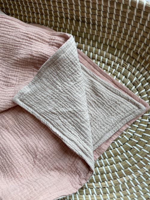 Babydeken met naam - Hydrofiel stof (lente/zomer)