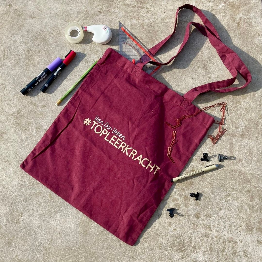Tote bag leerkracht met naam