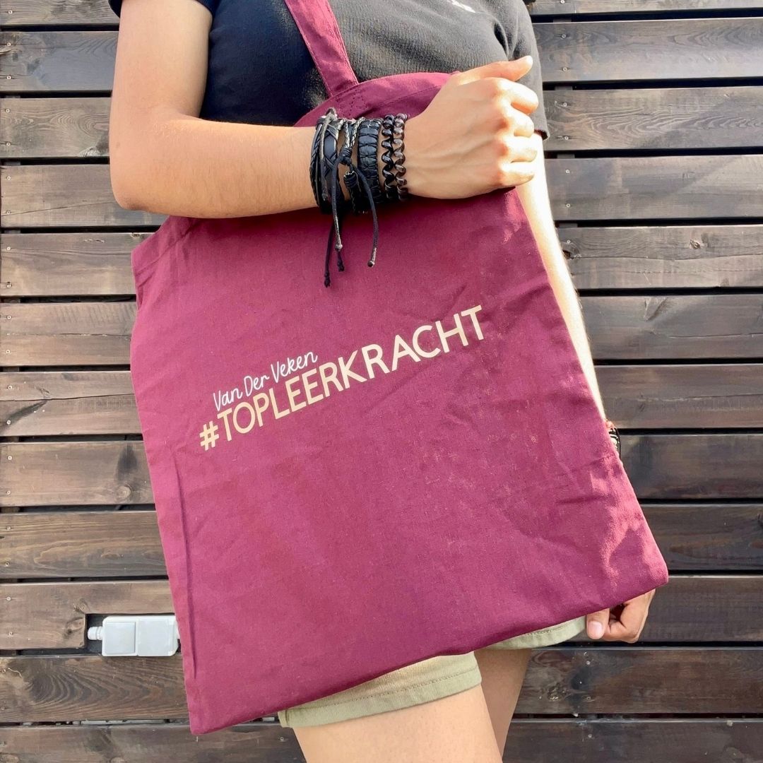 Tote bag leerkracht met naam