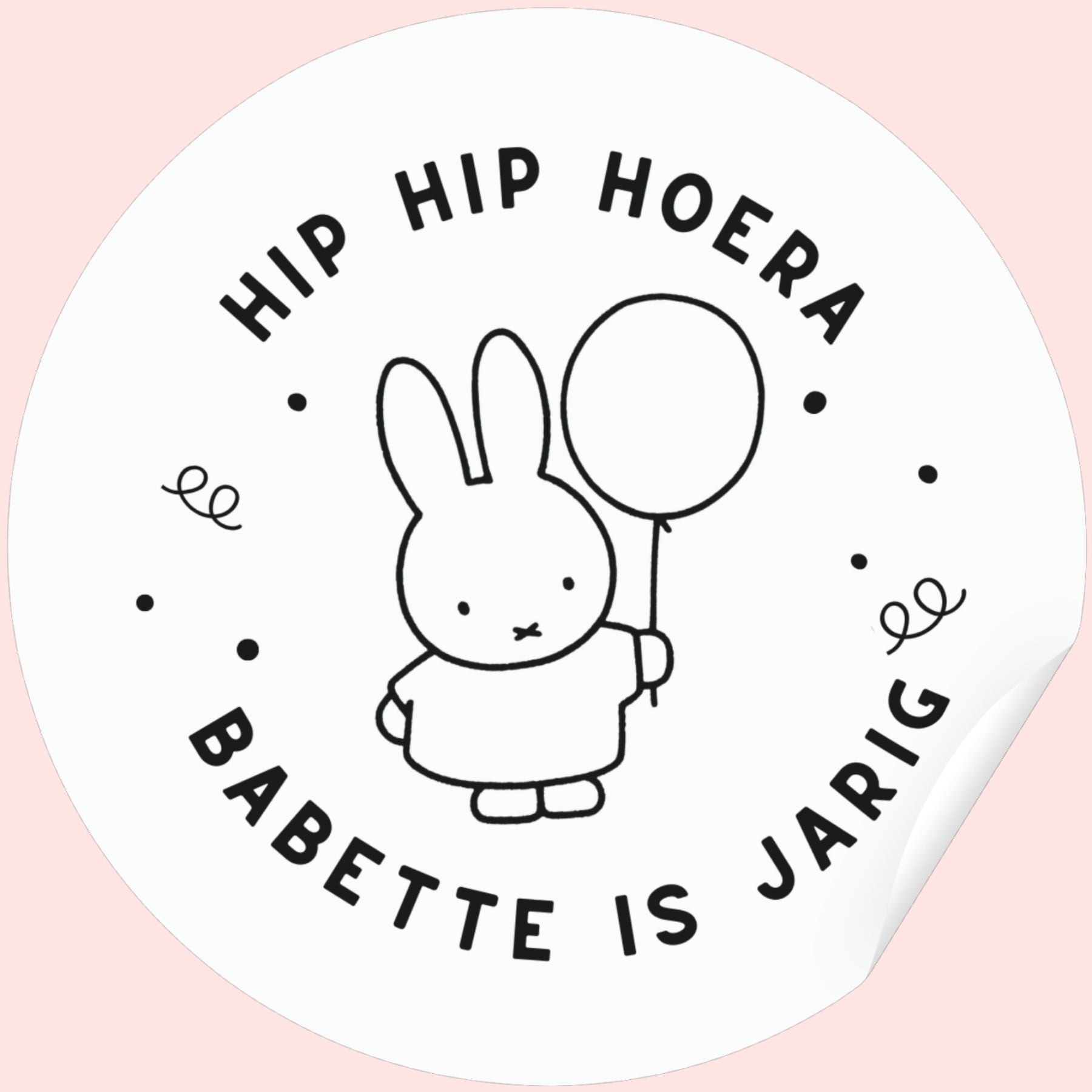 Naam + is jarig